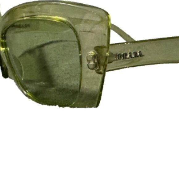 Prada Cat Eye Sunglasses SPR 19M Transparent Green main image 4